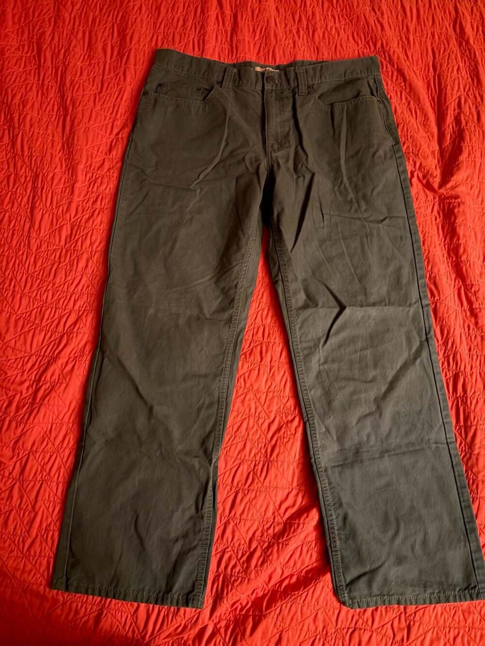 Blue Mountain Men's 100% Cotton Canvas Work Pants 38x32